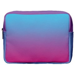 Blue Pink Purple Make Up Pouch (large)