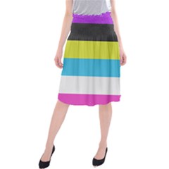 Bigender Flag Copy Midi Beach Skirt