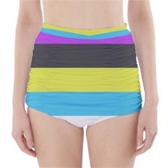 Bigender Flag Copy High-waisted Bikini Bottoms by Dutashop