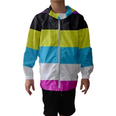 Bigender Flag Copy Kids  Hooded Windbreaker by Dutashop