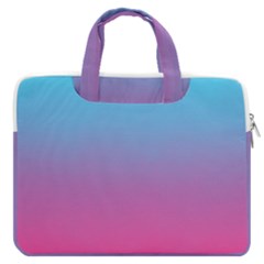 Blue Pink Purple Macbook Pro 13  Double Pocket Laptop Bag by Dutashop