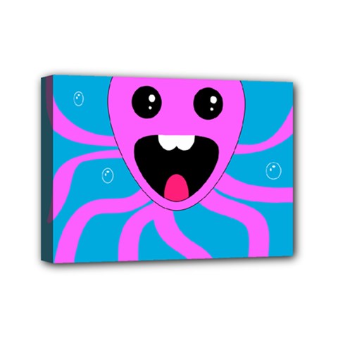 Bubble Octopus Copy Mini Canvas 7  X 5  (stretched)