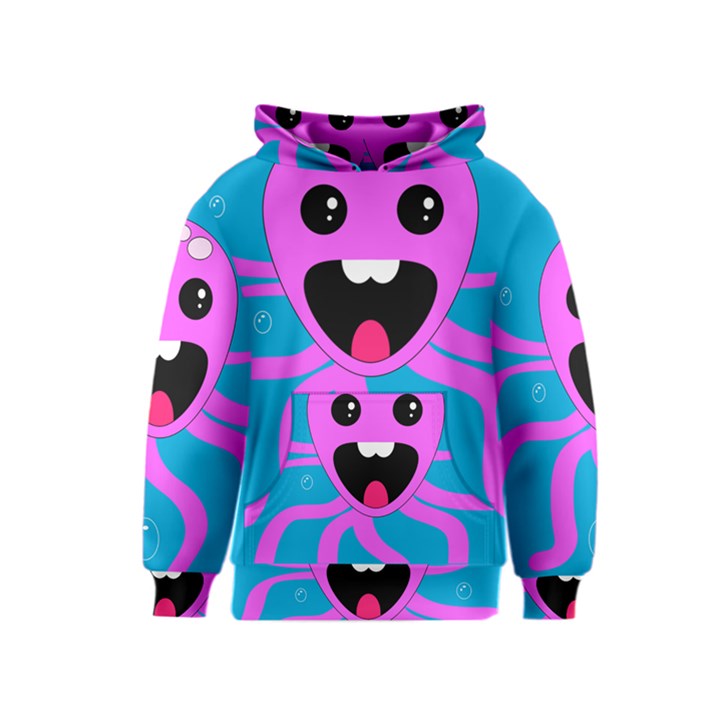 Bubble Octopus Copy Kids  Pullover Hoodie