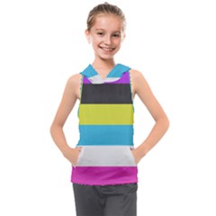 Bigender Flag Copy Kids  Sleeveless Hoodie