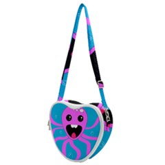 Bubble Octopus Copy Heart Shoulder Bag by Dutashop