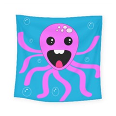 Bubble Octopus Copy Square Tapestry (small)