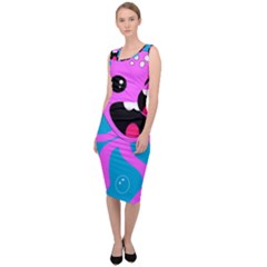 Bubble Octopus Copy Sleeveless Pencil Dress by Dutashop