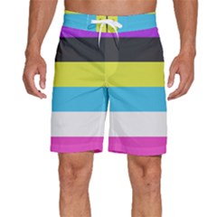 Bigender Flag Copy Men s Beach Shorts