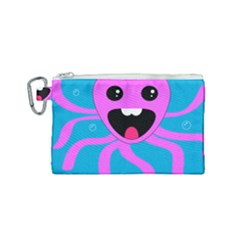 Bubble Octopus Copy Canvas Cosmetic Bag (small) by Dutashop