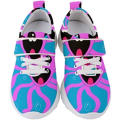 Bubble Octopus Copy Kids  Velcro Strap Shoes by Dutashop