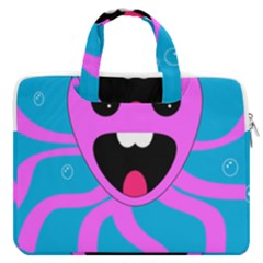 Bubble Octopus Copy Macbook Pro 13  Double Pocket Laptop Bag by Dutashop