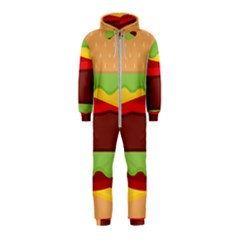 Cake Cute Burger Hooded Jumpsuit (kids) by Dutashop