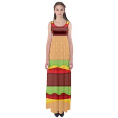 Cake Cute Burger Empire Waist Maxi Dress by Dutashop