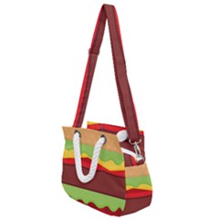 Cake Cute Burger Rope Handles Shoulder Strap Bag by Dutashop