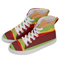 Cake Cute Burger Women s Hi-top Skate Sneakers by Dutashop