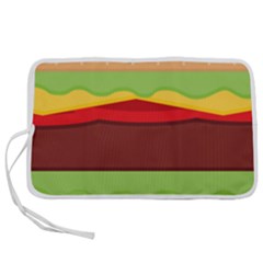 Cake Cute Burger Pen Storage Case (m)