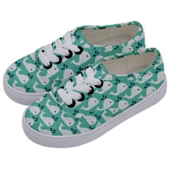 Whale Sea Blue Kids  Classic Low Top Sneakers by Dutashop