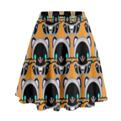 Cute Panda High Waist Skirt