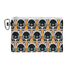 Cute Panda Canvas Cosmetic Bag (large)