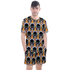 Cute Panda Men s Mesh T-shirt And Shorts Set