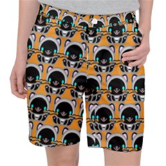 Cute Panda Women s Pocket Shorts