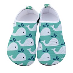 Whale Sea Blue Men s Sock-style Water Shoes by Dutashop