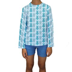 Sea Turtle Sea Animal Kids  Long Sleeve Swimwear