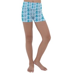 Sea Turtle Sea Animal Kids  Lightweight Velour Yoga Shorts