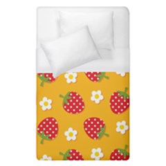 Strawberry Duvet Cover (single Size) by Dutashop