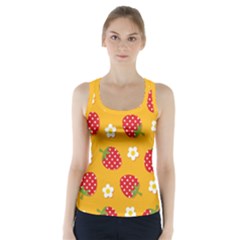 Strawberry Racer Back Sports Top