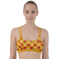 Strawberry Line Them Up Sports Bra