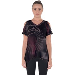 Universal Balance Moon Abstract Star Sun Universe Cut Out Side Drop T-Shirt