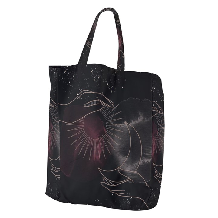 Universal Balance Moon Abstract Star Sun Universe Giant Grocery Tote
