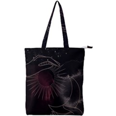 Universal Balance Moon Abstract Star Sun Universe Double Zip Up Tote Bag by Modalart