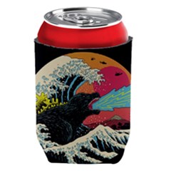 Retro Wave Kaiju Godzilla Japanese Pop Art Style Can Holder by Modalart