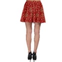 Christmas Texture Pattern Red Craciun Skater Skirt View2