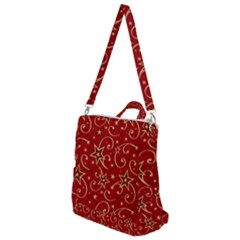 Christmas Texture Pattern Red Craciun Crossbody Backpack