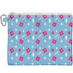 Christmas  Xmas Pattern Vector With Gifts And Pine Tree Icons Canvas Cosmetic Bag (xxxl)