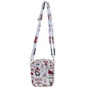 Christmas Characters Pattern Shoulder Strap Belt Bag View3