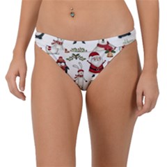 Christmas Characters Pattern Band Bikini Bottoms by Sarkoni