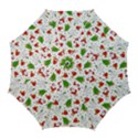 Christmas Santa Pattern Tree Golf Umbrellas View1