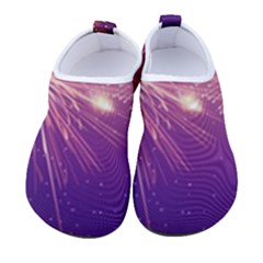 Fireworks On A Purple With Fireworks New Year Christmas Pattern Kids  Sock-style Water Shoes by Sarkoni