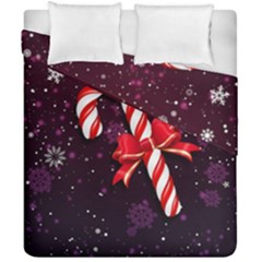 Christmas Lollipop Bowknot Celebrations Duvet Cover Double Side (california King Size)