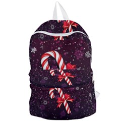 Christmas Lollipop Bowknot Celebrations Foldable Lightweight Backpack by Sarkoni