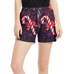 Christmas Lollipop Bowknot Celebrations Women s Runner Shorts by Sarkoni