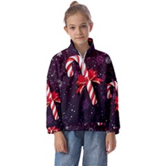 Christmas Lollipop Bowknot Celebrations Kids  Half Zip Hoodie by Sarkoni