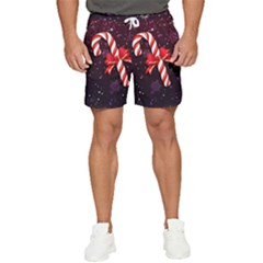 Christmas Lollipop Bowknot Celebrations Men s Runner Shorts by Sarkoni