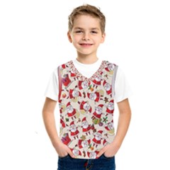 Christmas  Santa Claus Patterns Kids  Basketball Tank Top by Sarkoni