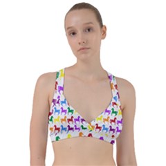 Colorful Horse Background Wallpaper Sweetheart Sports Bra