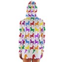 Colorful Horse Background Wallpaper Long Sleeve Hooded T-shirt View2